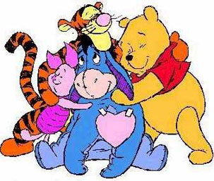 A hug for everyone, courtesy of Pooh and friends. ;)